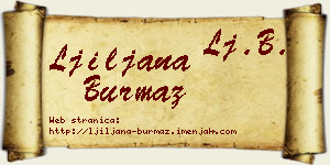 Ljiljana Burmaz vizit kartica